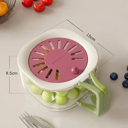 Clean dimension guide for the pink and green 2-in-1 drain box showing 15cm width and 8.5cm height with no foreign text